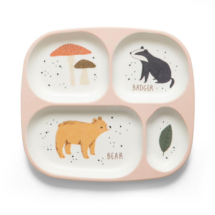 Sebra Melamine bord met vakken nightfall - dreamy rose -