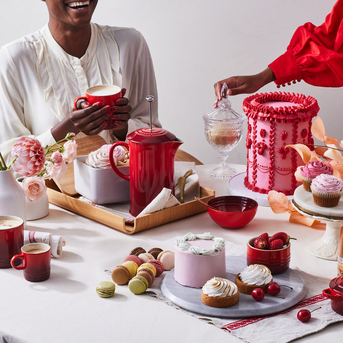 Le Creuset Mok 350 ml - 4 st. - Kersenrood