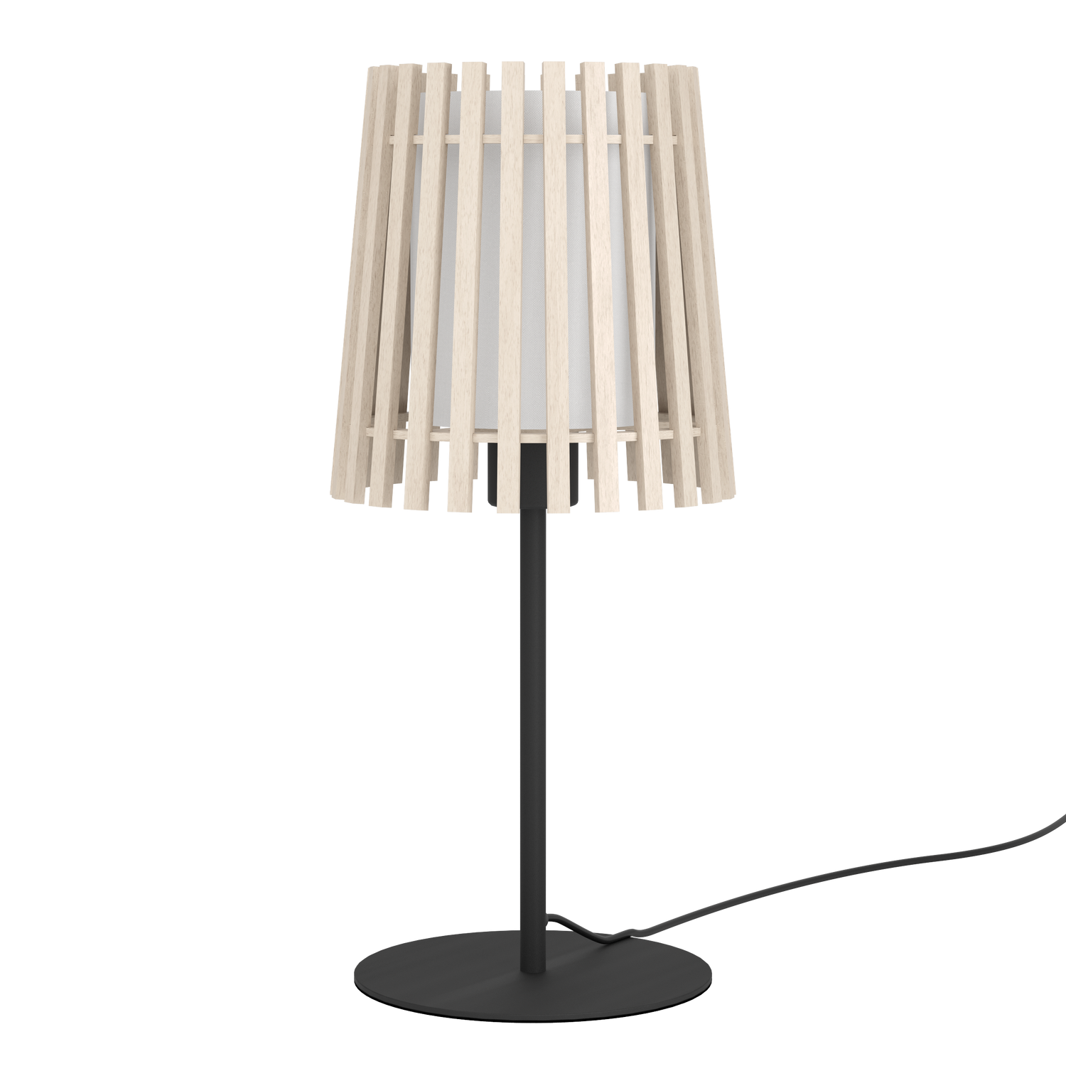 EGLO Fattoria Tafellamp - E27 - 45 cm - Zwart|Bruin|Wit