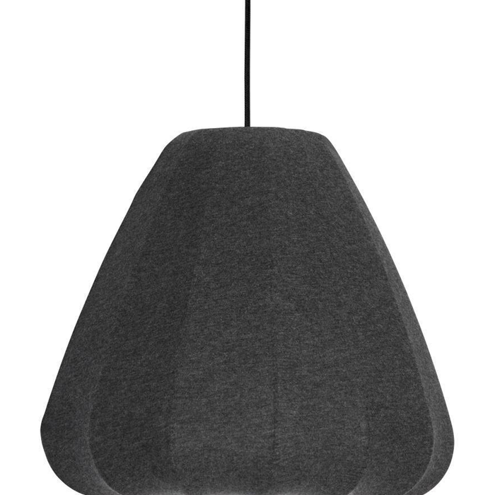 EGLO Barlaston Hanglamp - E27 - Ø 35 cm - Zwart|Grijs - Textiel