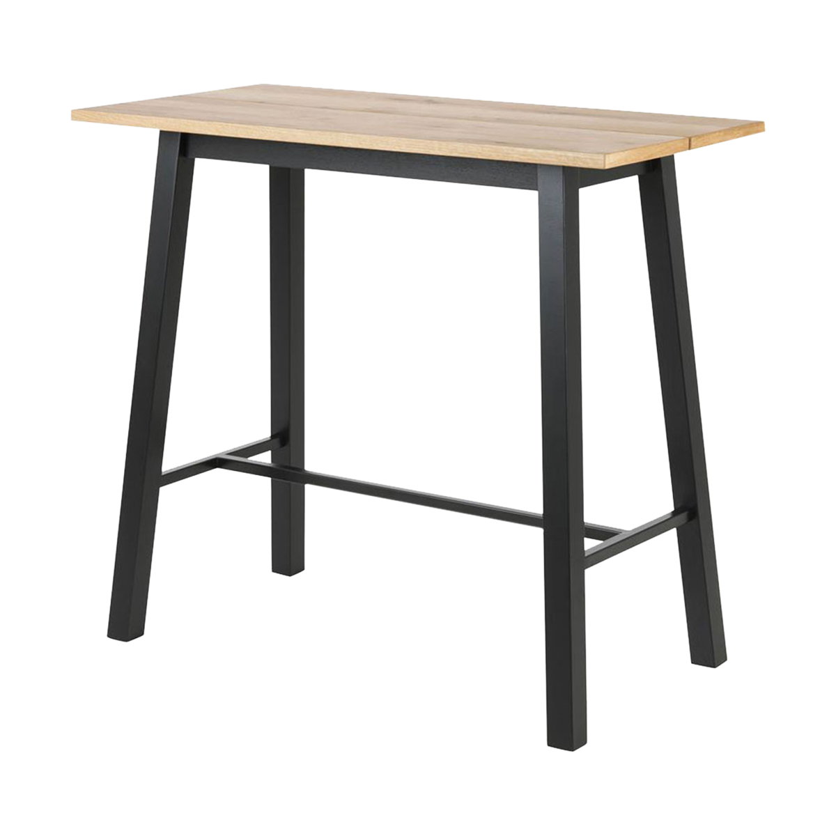 Lisomme Hidde houten bartafel naturel - zwarte poten - 115 x 58 cm