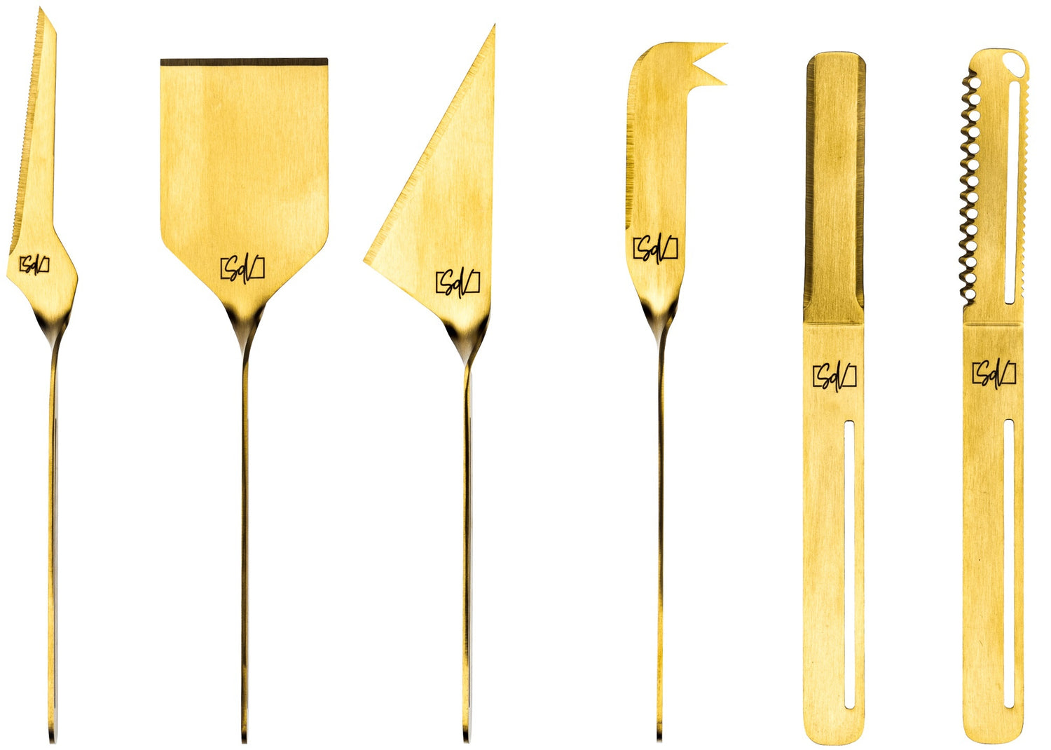 Style de Vie kaasmessenset 6-delig, goud