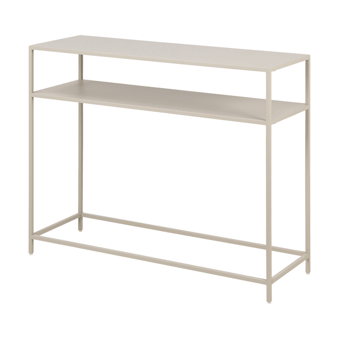 Lisomme Roy metalen sidetable beige - 100 x 35 cm