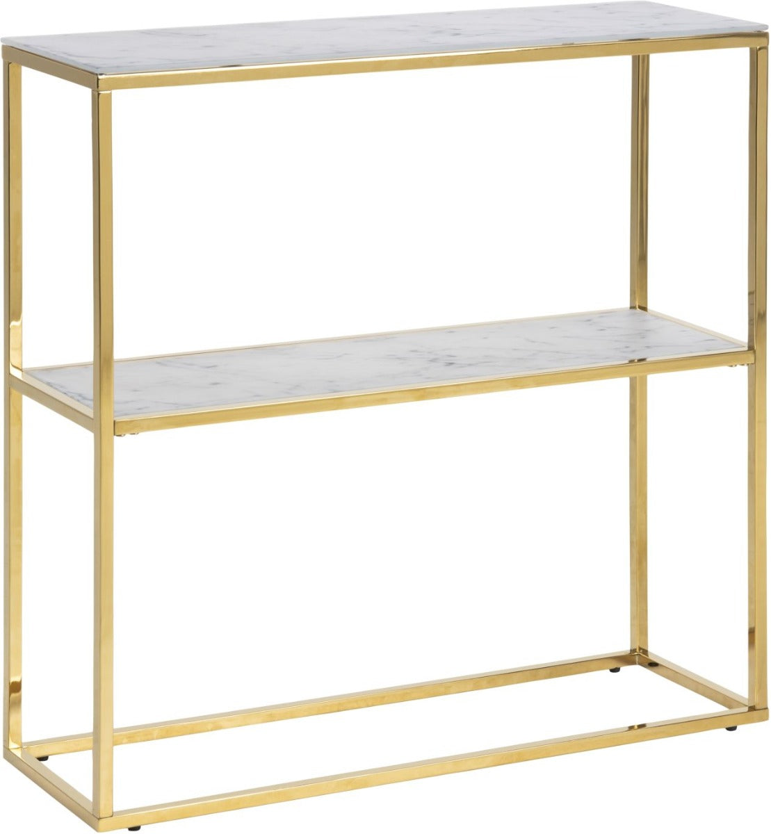 24Designs Olivia Sidetable 80 Cm - Wit Marmer Print