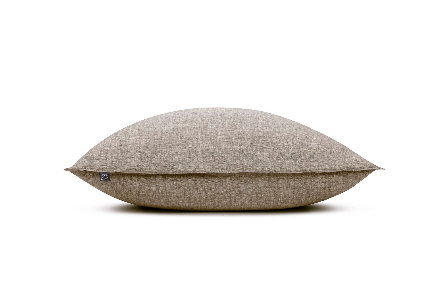 Zo Home Lino Kussensloop Linnen Look - palm taupe 50x50cm