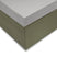 Zo home Satinado Topper Hoeslaken Katoen Satijn - ash grey
