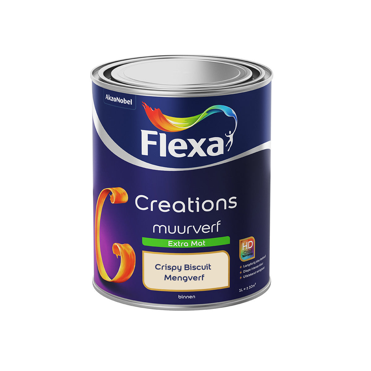Flexa Creations - Muurverf Extra Mat - Crispy Biscuit - 1 liter