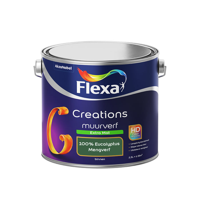 Flexa Creations - Muurverf Extra Mat - 100% Eucalyptus - 2,5 liter