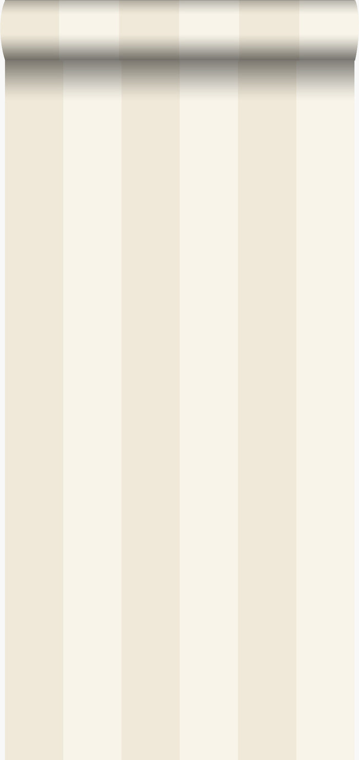 Origin Wallcoverings behang strepen zandkleurig en lichtbeige - 53 cm