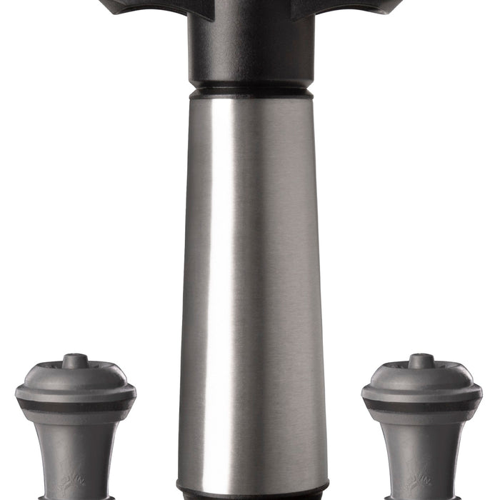 Vacu Vin Wijnpomp RVS (1 pomp, 2 doppen), doos