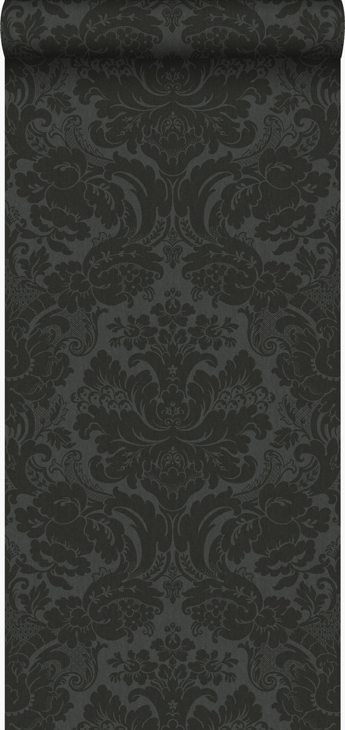 Origin Wallcoverings behang ornamenten zwart - 347043 - 53 cm x 10,05