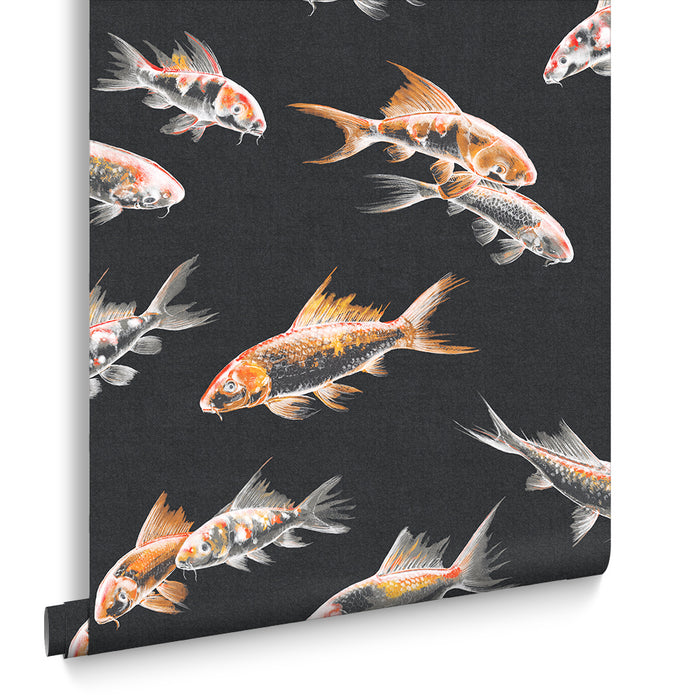 Graham & Brown Vliesbehang - Flow Black - 10mx52cm