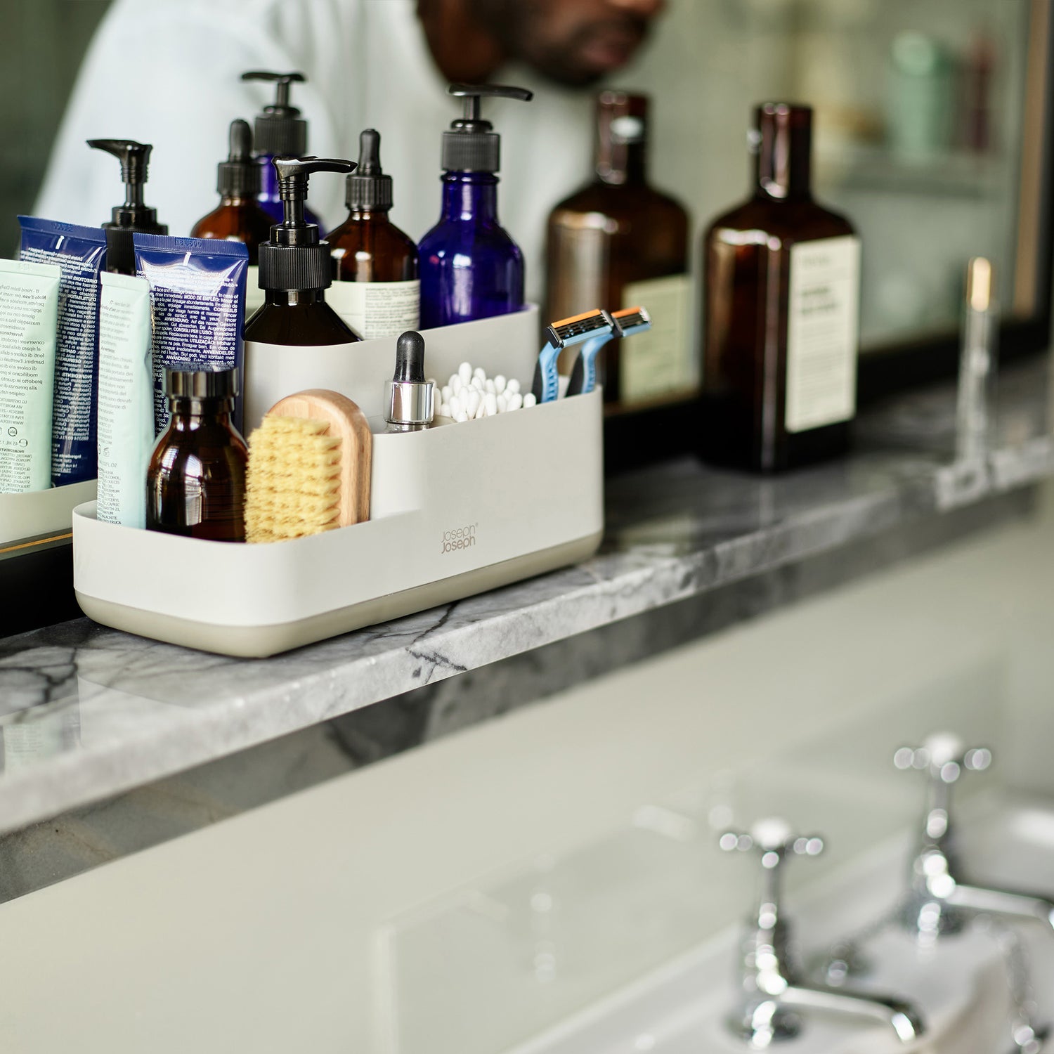 Joseph Joseph Easy-Store Badkameropberger - Ecru