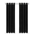 LW Collection Kant en klaar gordijnen zwart 140x175cm