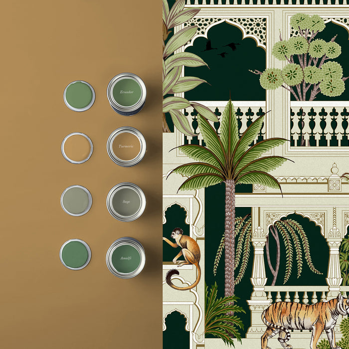 Graham & Brown - Vliesbehang - Animahal Emerald  - 10mx52cm