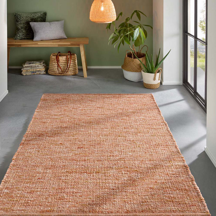 Tapeso Wollen vloerkleed - Bokn Terracotta - 200x290 cm