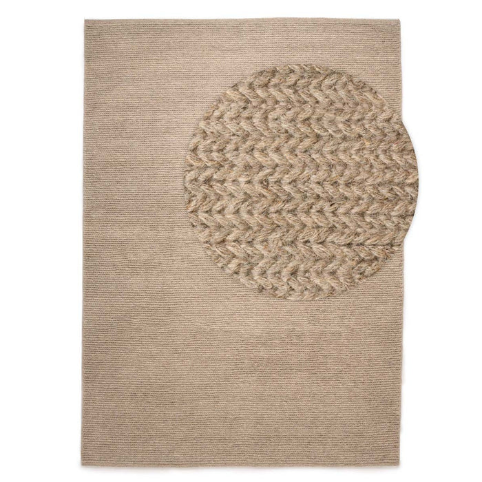 Nordic Weavers Wollen vloerkleed - Narvik lichtgrijs - 140x200 cm