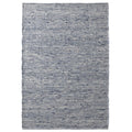 Tapeso Wollen vloerkleed - Bokn blauw - 60x90 cm