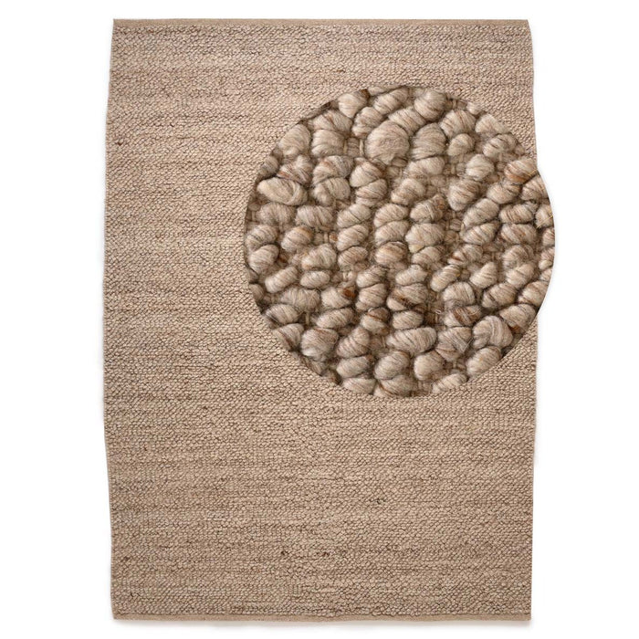 Nordic Weavers Wollen vloerkleed - Agder beige - 200x300 cm