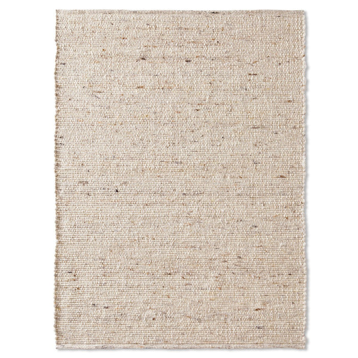 Tapeso Wollen vloerkleed - Bokn crème|beige - 120x170 cm