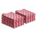 Luxe theedoeken 12 stuks 50x70 - blok ruit rood