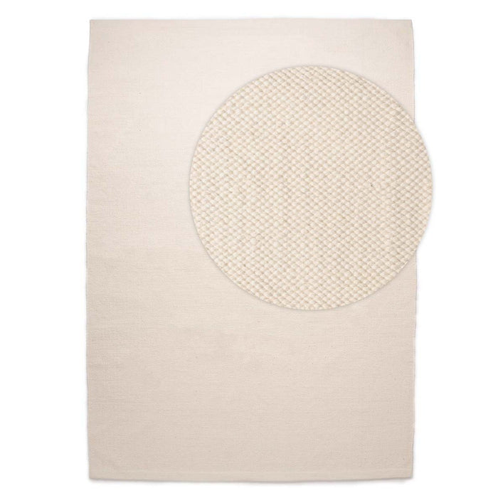 Nordic Weavers Katoen vloerkleed - Svelvik wit - 300x400 cm