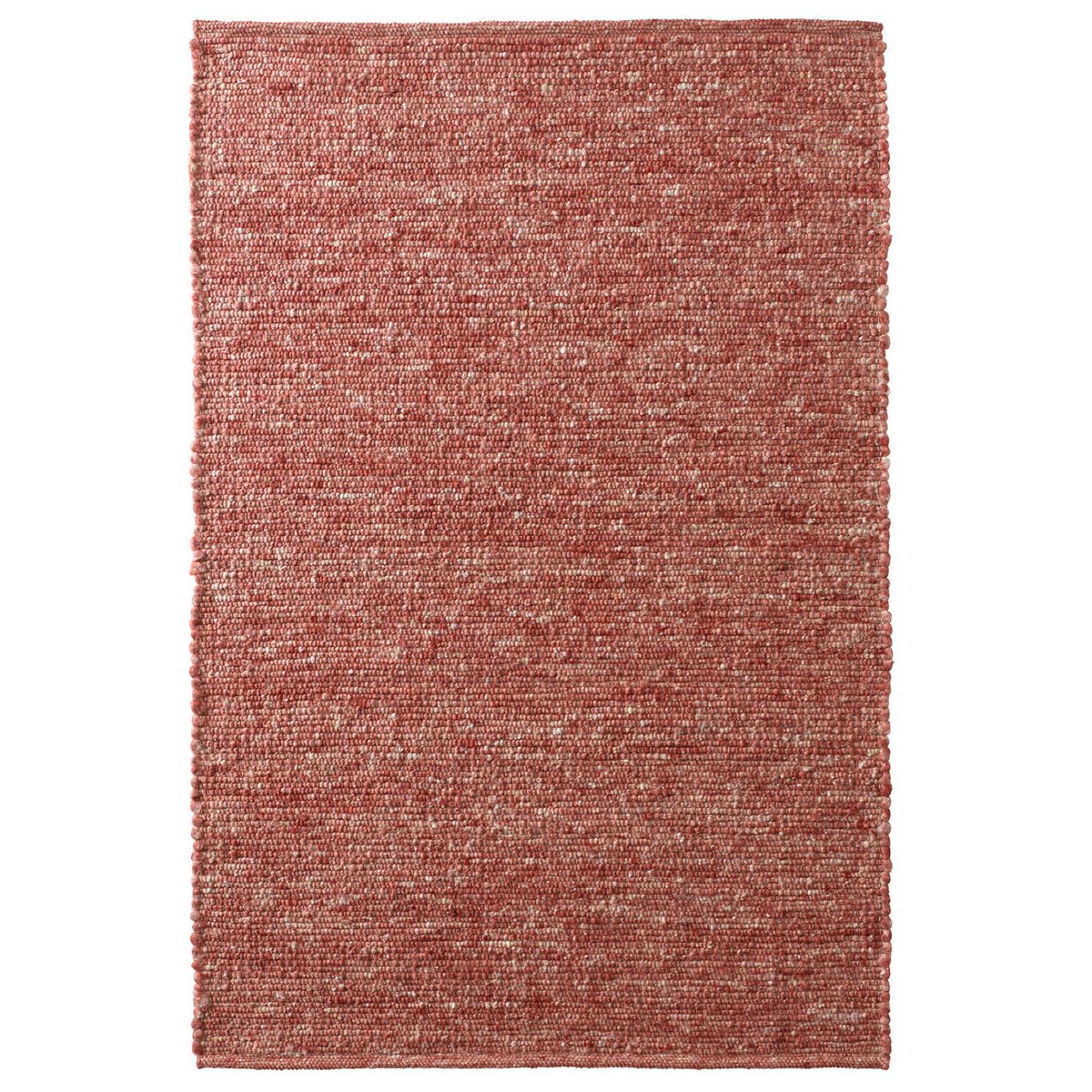 Tapeso Wollen vloerkleed - Bokn rood - 140x200 cm