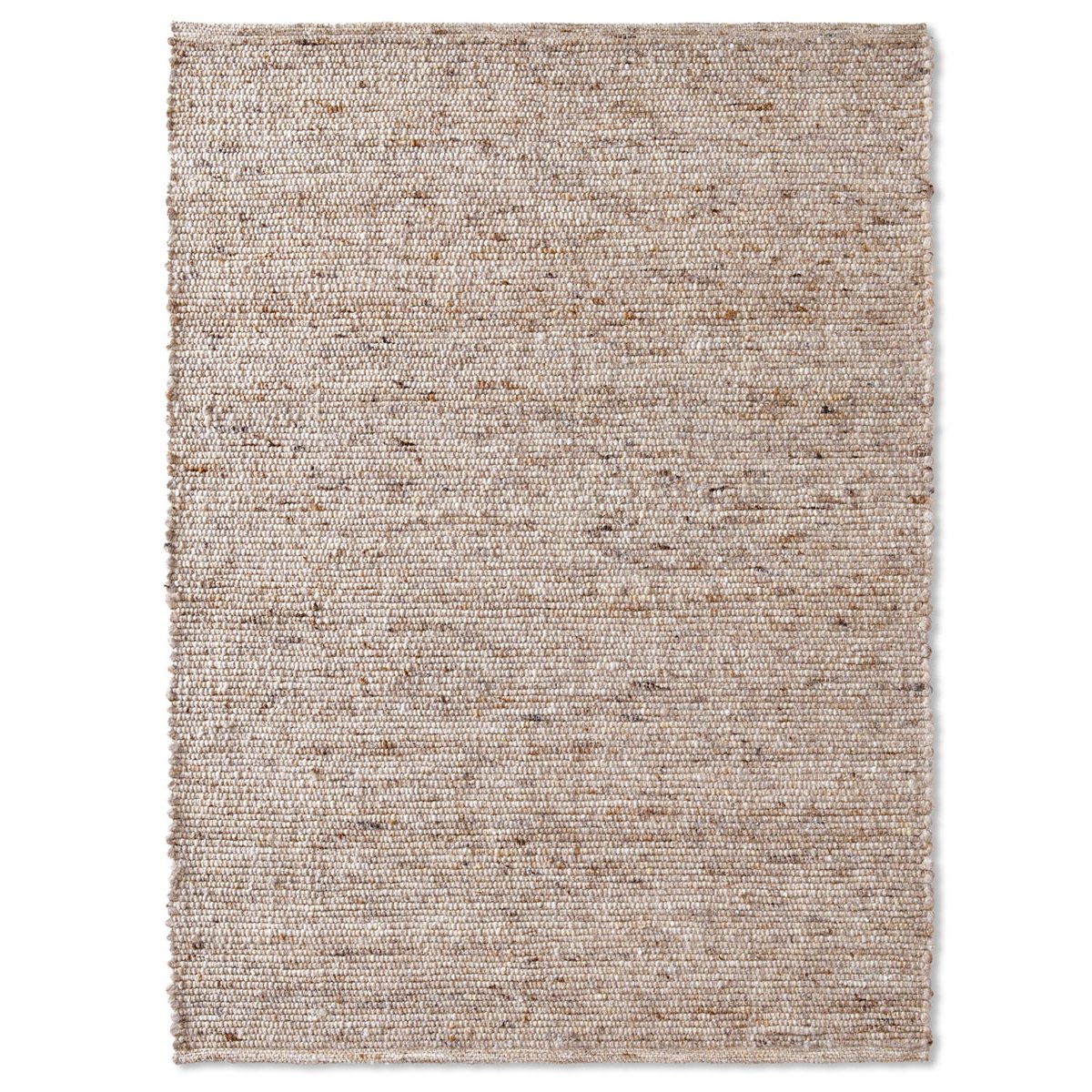 Tapeso Wollen vloerkleed - Bokn beige - 140x200 cm
