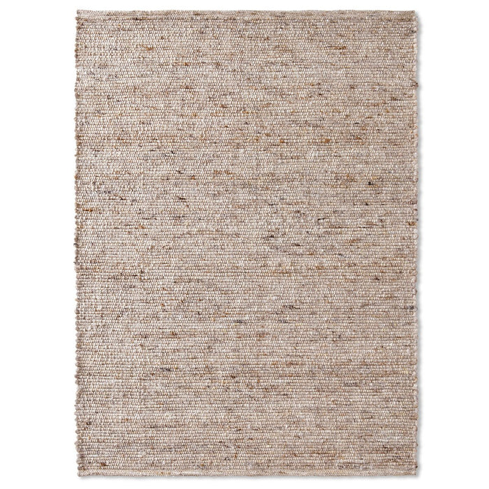 Tapeso Wollen vloerkleed - Bokn beige - 140x200 cm