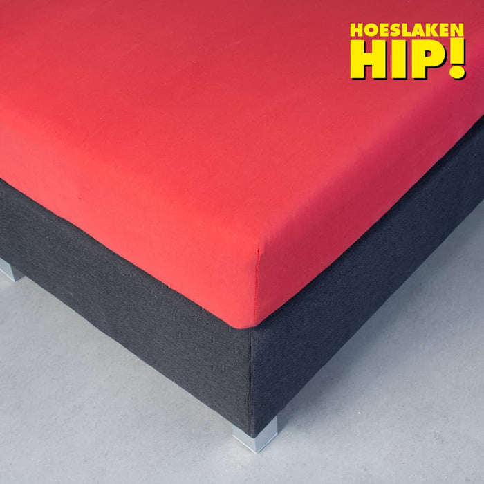 Hoeslaken Hip Jersey katoenen Wit Hoeslaken 140x200cm