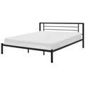Beliani - CUSSET - Tweepersoonsbed - Zwart - 180 x 200 cm - Metaal