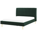 Beliani-MARVILLE -Tweepersoonsbed-Smaragdgroen-180 x 200 cm-Fluweel