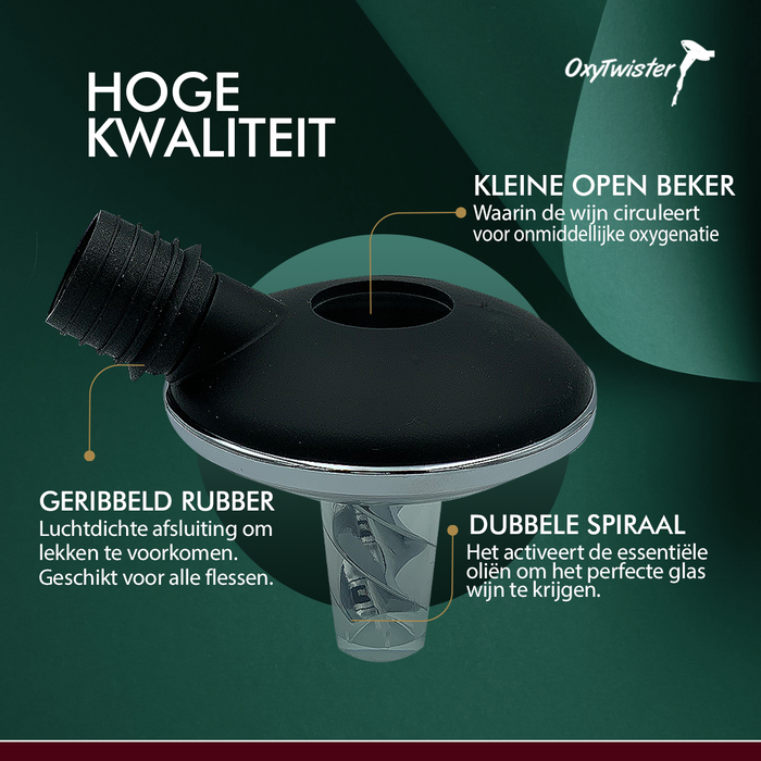 OxyTwister Wijn Beluchter Schenktuit - Wijnschenker en Aerator