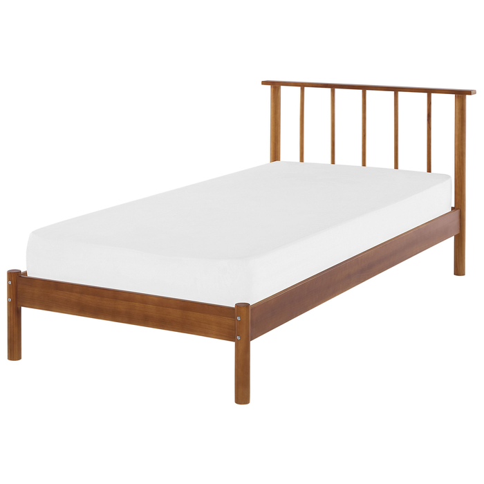 Beliani-BARRET-Eenpersoonsbed-Lichte houtkleur-90 x 200 cm-Dennenhout