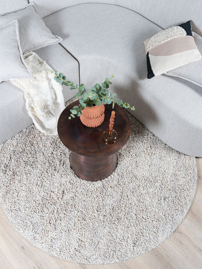 Veer Carpets - Vloerkleed Berbero Pelosa Beige 101 - ø160 cm