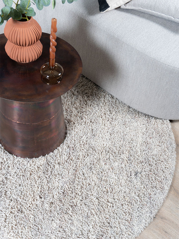 Veer Carpets - Vloerkleed Berbero Pelosa Beige 101 - ø160 cm