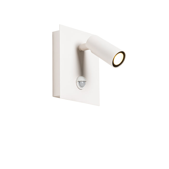 QAZQA Buiten wandlamp wit incl. LED IP54 bewegingssensor - Simon