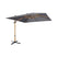 sweeek - Vierkante offset parasol 3x3m, paal met houteffect