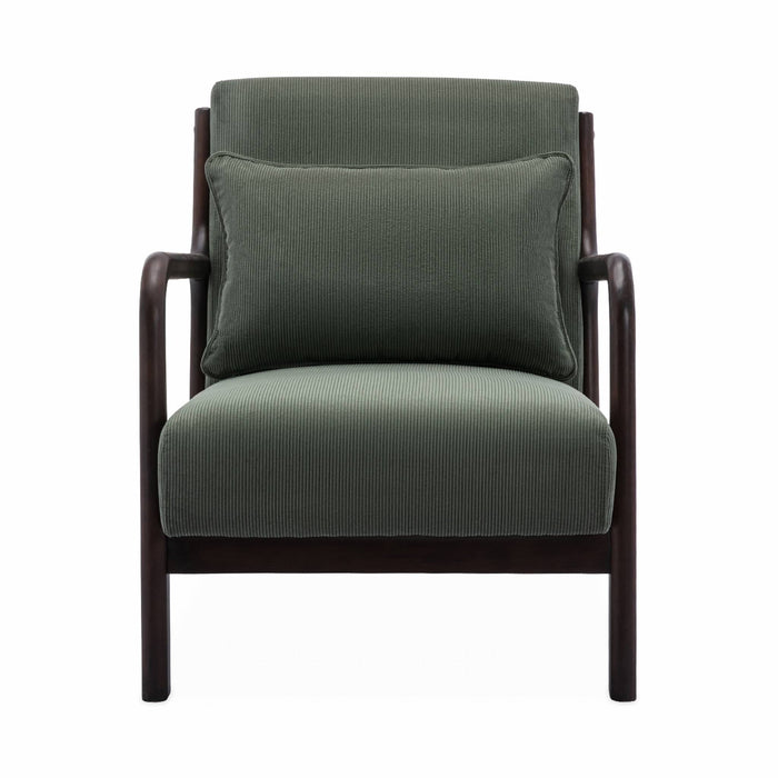 sweeek - Groene ribfluwele fauteuil, Lorens