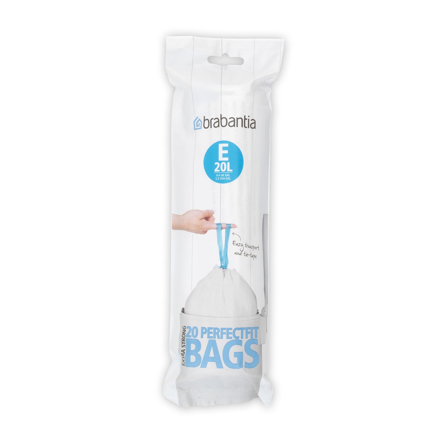 Brabantia Type E PerfectFit Afvalzak 20 Liter Laag Model - 20 zakken