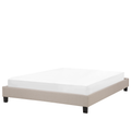 Beliani - ROANNE - Tweepersoonsbed - Beige - 160 x 200 cm - Polyester