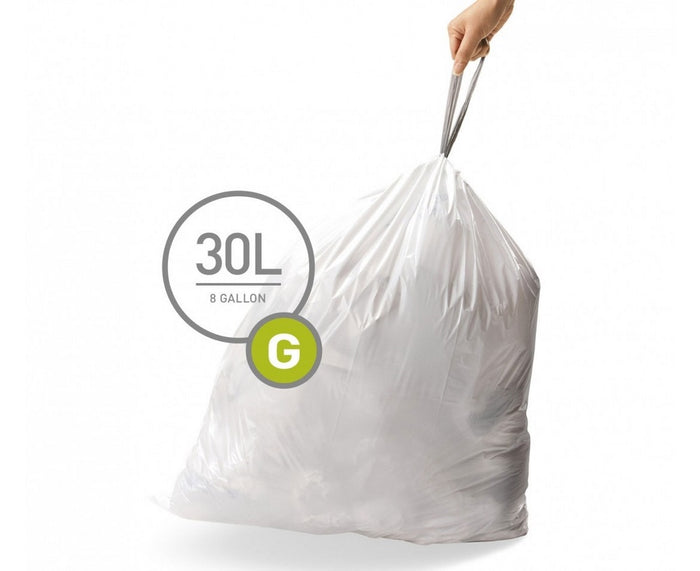 Simplehuman Code G Afvalzakken 30 Liter - 20 zakken