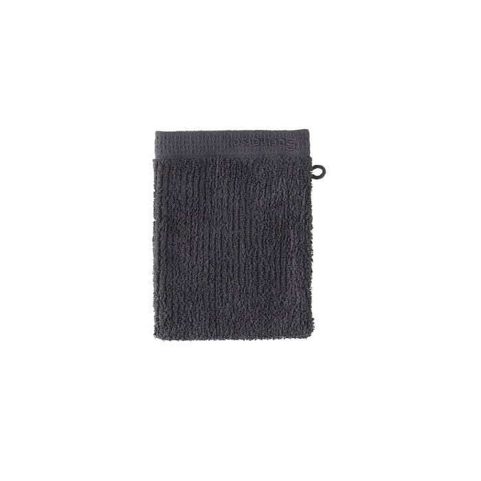 Seahorse Ridge Washand 16x21cm - granite - Set van 3