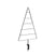 House of Seasons Tafelklem Kerstboom - L40 x H85 cm - Metaal - Zwart