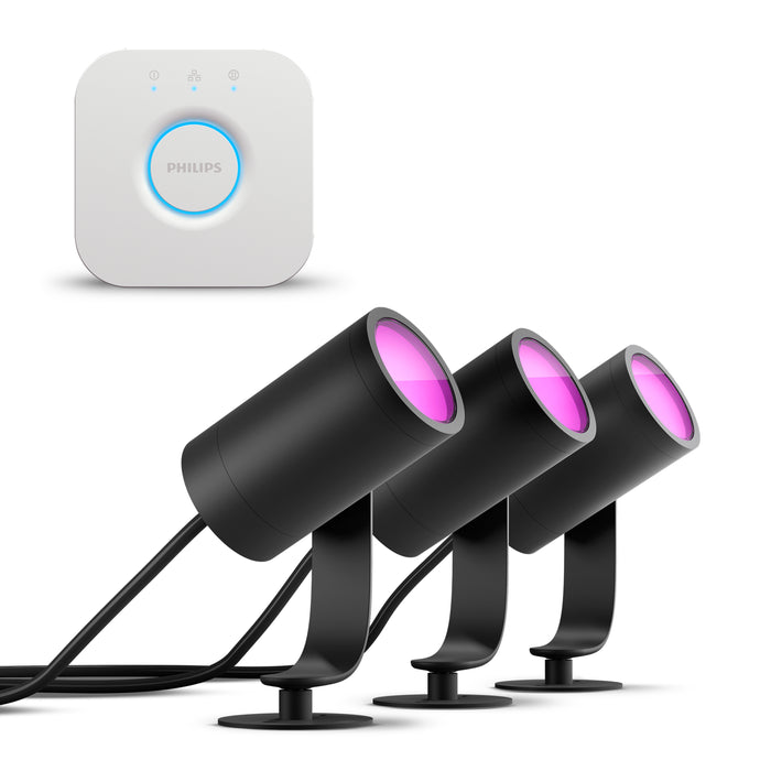 Philips Hue Lily Tuinspot Starterspakket met Hue Bridge
