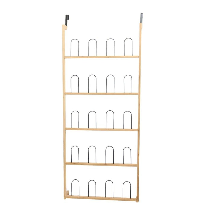 Orange85 Schoenenrek hangend Schoenenkast Bruin 57x16.5x140.5 cm Ba...