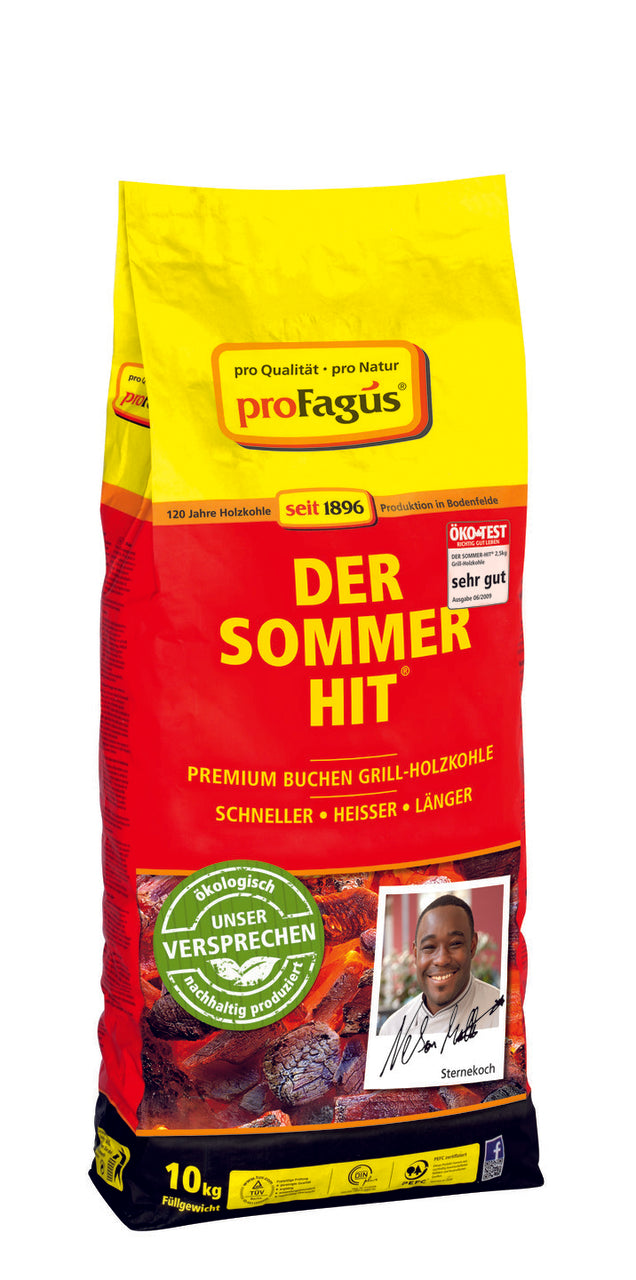 Sommerhit houtskool 10 Kg - Beuken - 1x zak
