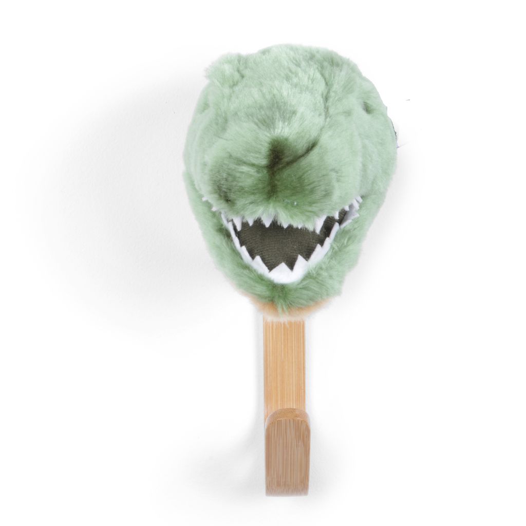 Wild&Soft Kapstokhaak pluche T-rex - groen