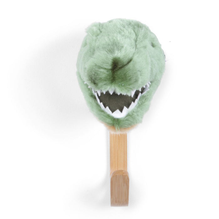 Wild&Soft Kapstokhaak pluche T-rex - groen