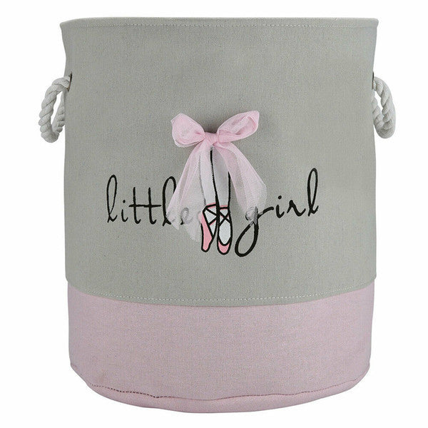 By Baboo - Speelgoedmand kinderkamer - Little Girl - met handvaten